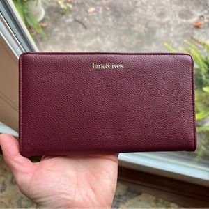 Lark & Ives Continental Snap Wallet - Brand New